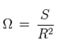 Angle solide formule